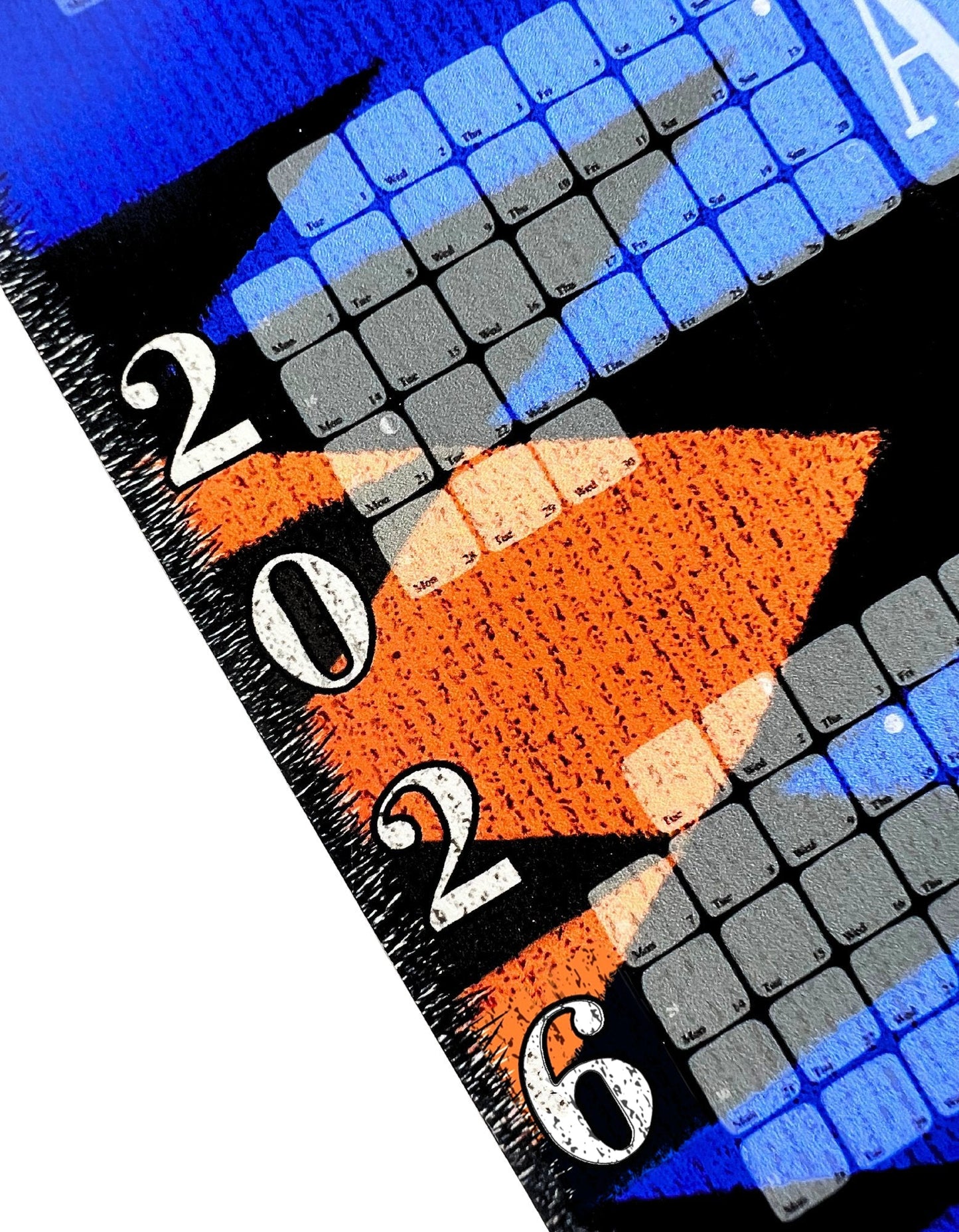 Wall calendar // Kilim Tiger blue