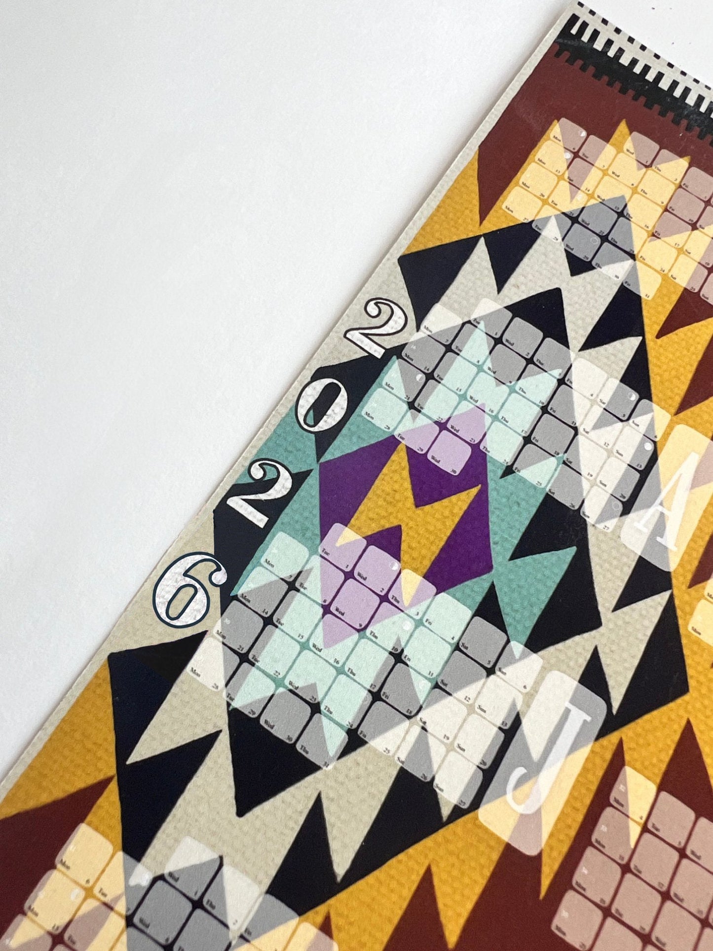 Wandkalender // Special Edition: Kilim Peacock braun