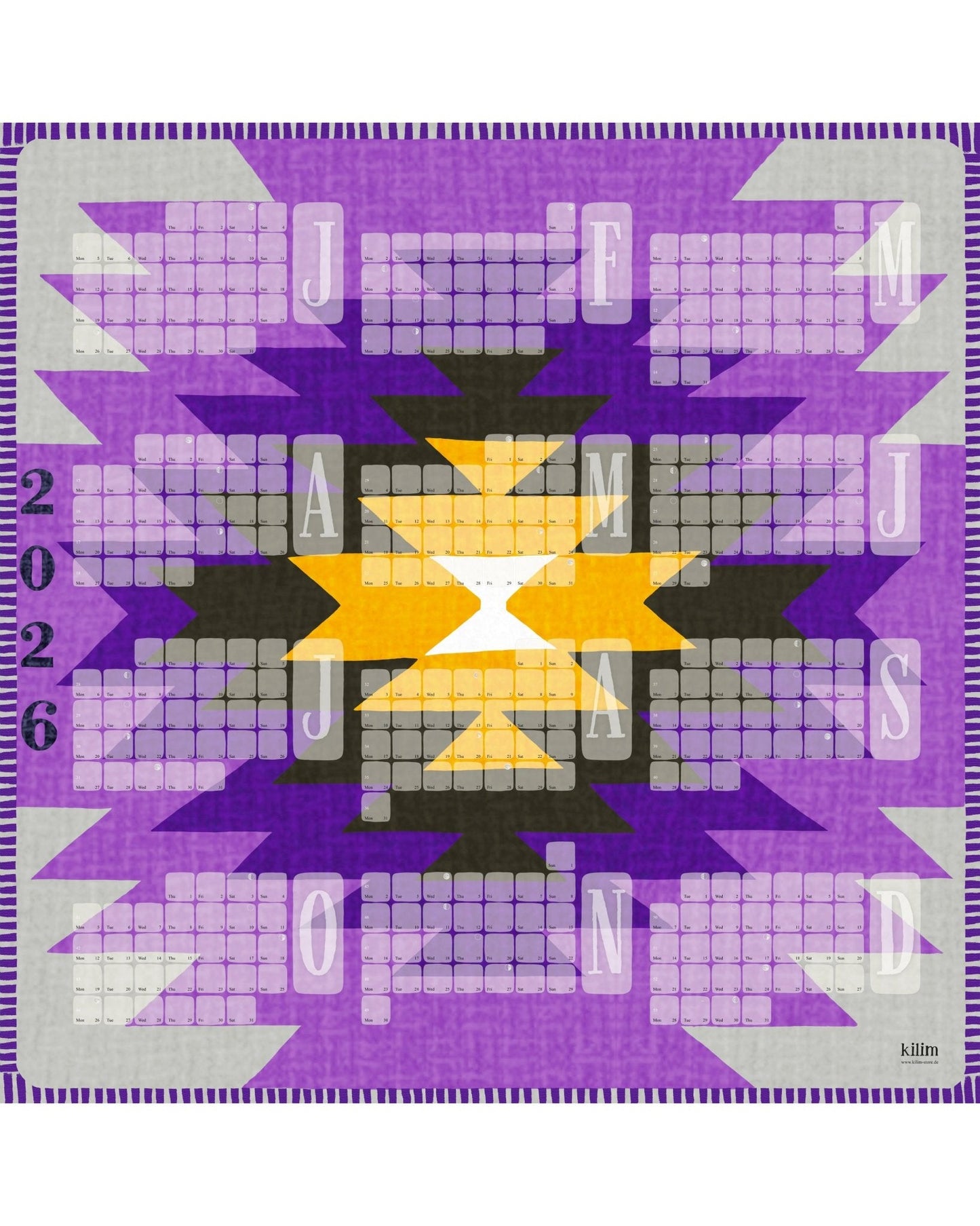 Veggdagatal // Yamka fjólublátt