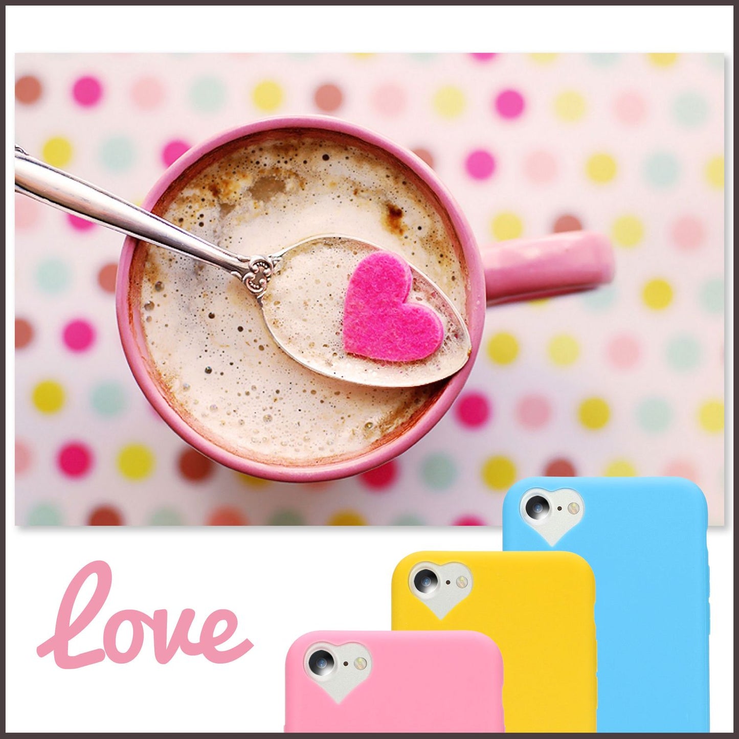 NALIA Phone Case for iPhone SE 2022 / SE 2020 / 8 / 7, Heart Case Cover Protection