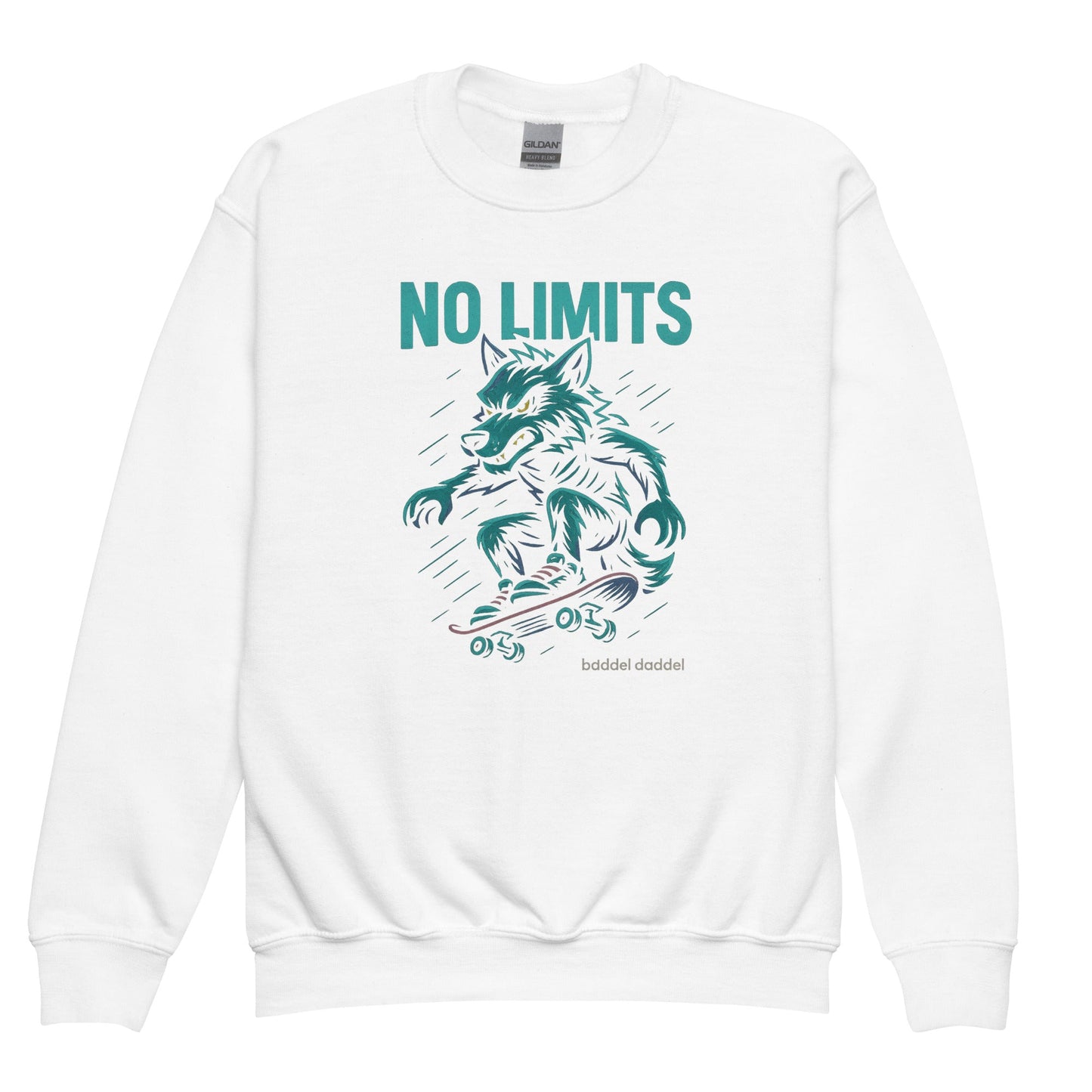 Pullover Skaterwolf – Frei, wild & weich im Baddeldaddel Design!