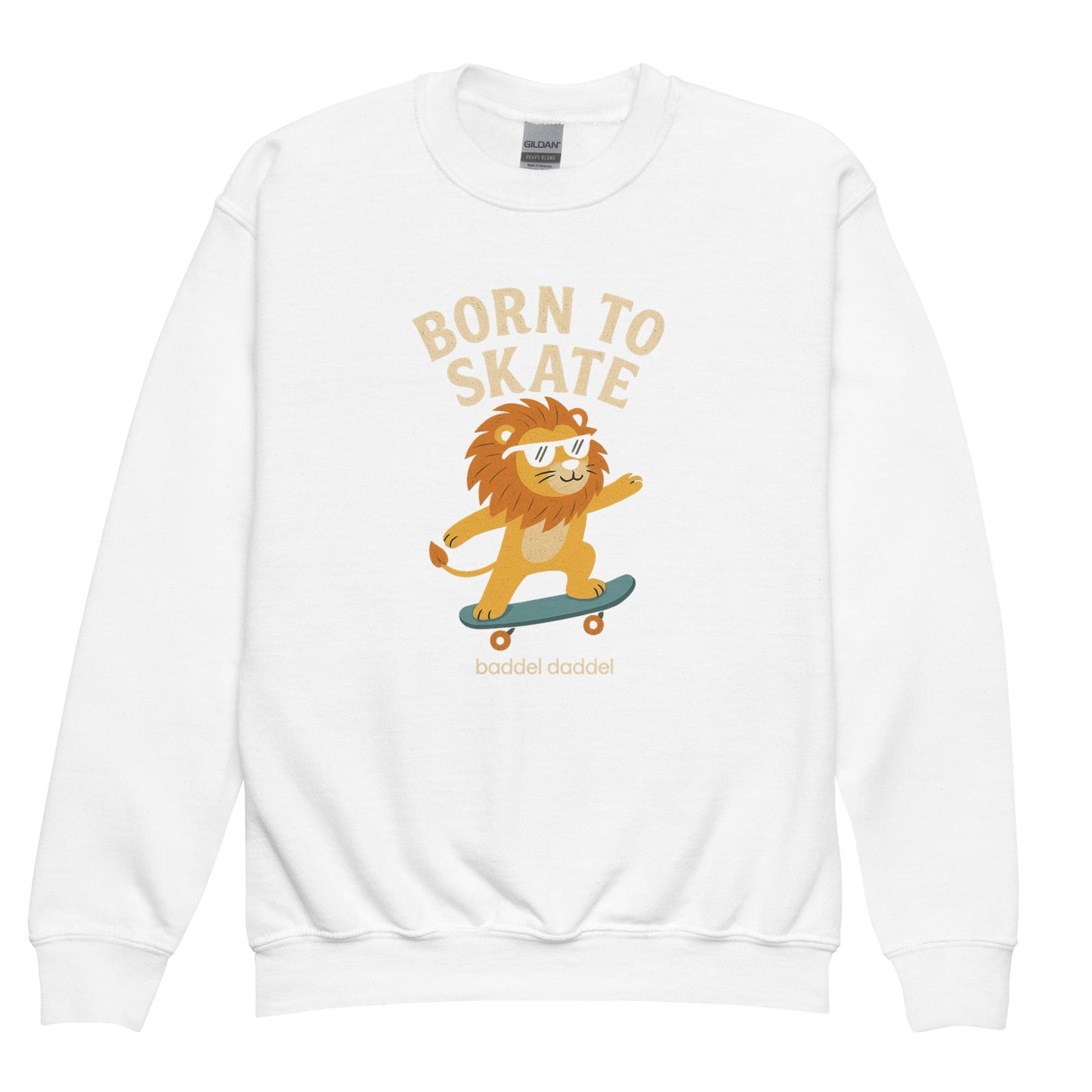 Pullover Skaterlöwe – Mutig, bequem & stylisch im Baddeldaddel Design!Pullover Skaterlöwe – Mutig, bequem & stylisch im Baddeldaddel Design!