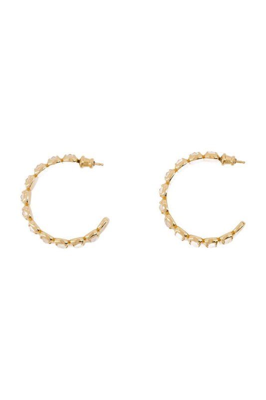 Medium Toy Earring - Ivi - Gold Crystal - Or