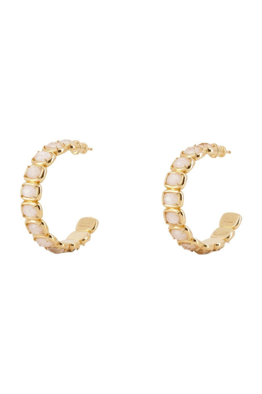 Medium Toy Earring - Ivi - Gold Crystal - Or
