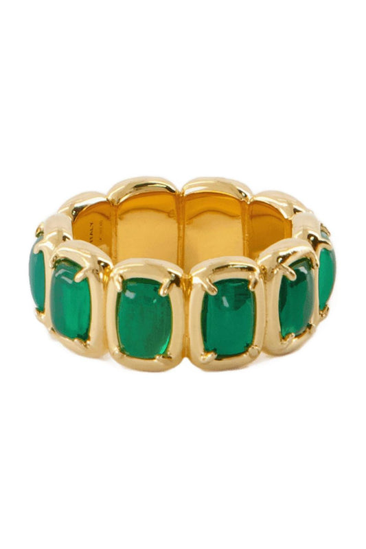 Toy Ring - Ivi - Green Onyx - Or
