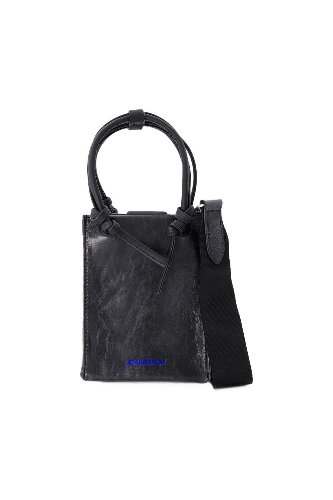Schultertasche - Ader Error - Leder - Schwarz