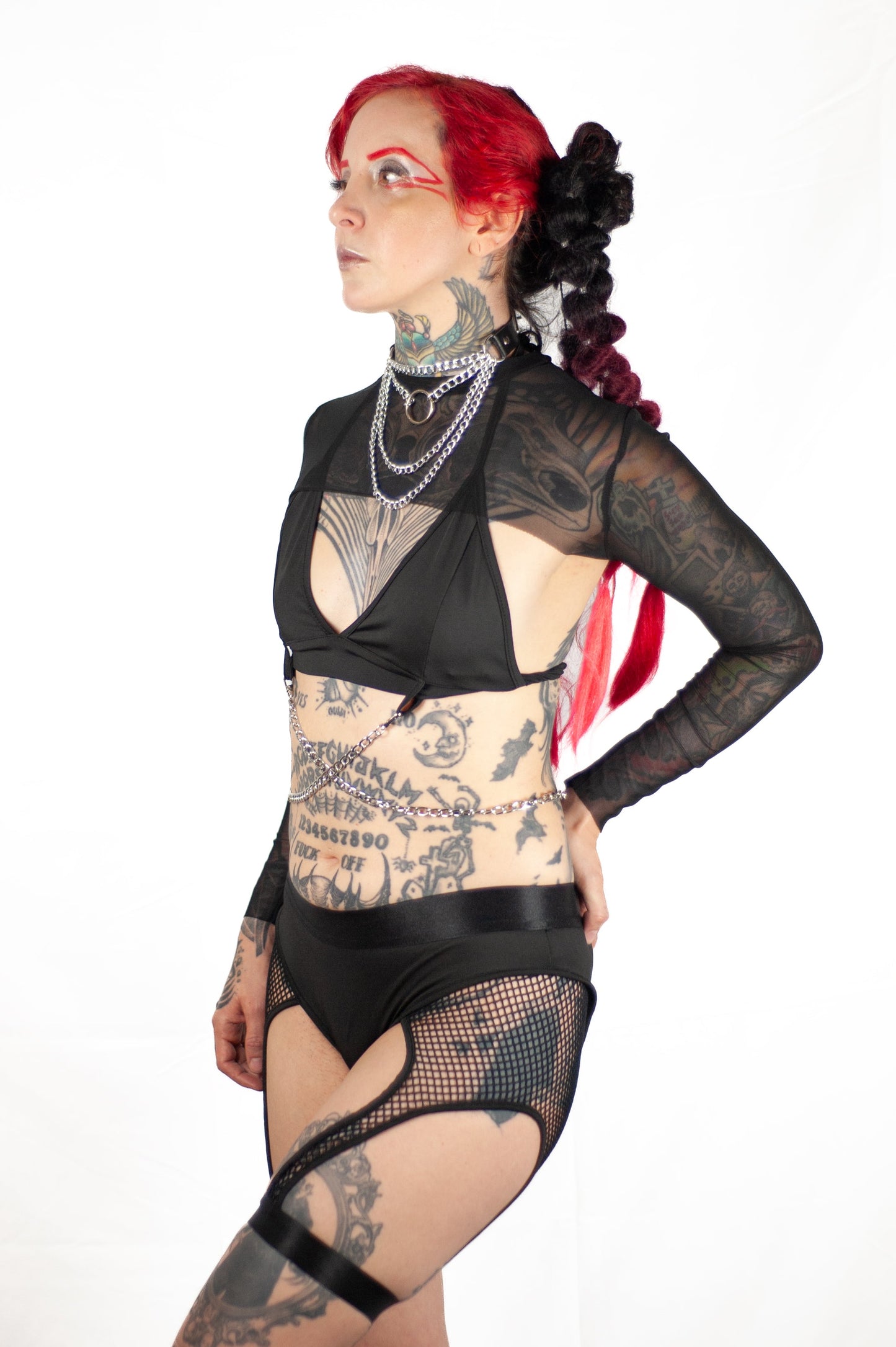 High Waist Fishnet Legging