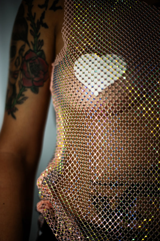 Shiny Hollow Out Shirt