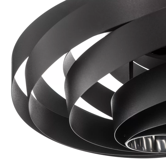 Hengiljós Vento svart ø 50 cm hengilampi hengiljós Leuc316