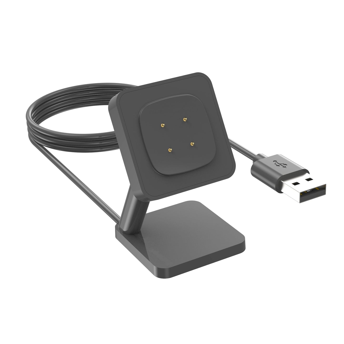 SYSTEM-S USB 2.0 snúra 100 cm hleðslustöð fyrir Fitbit Versa 4 3 Sense 2 1 snjallúr