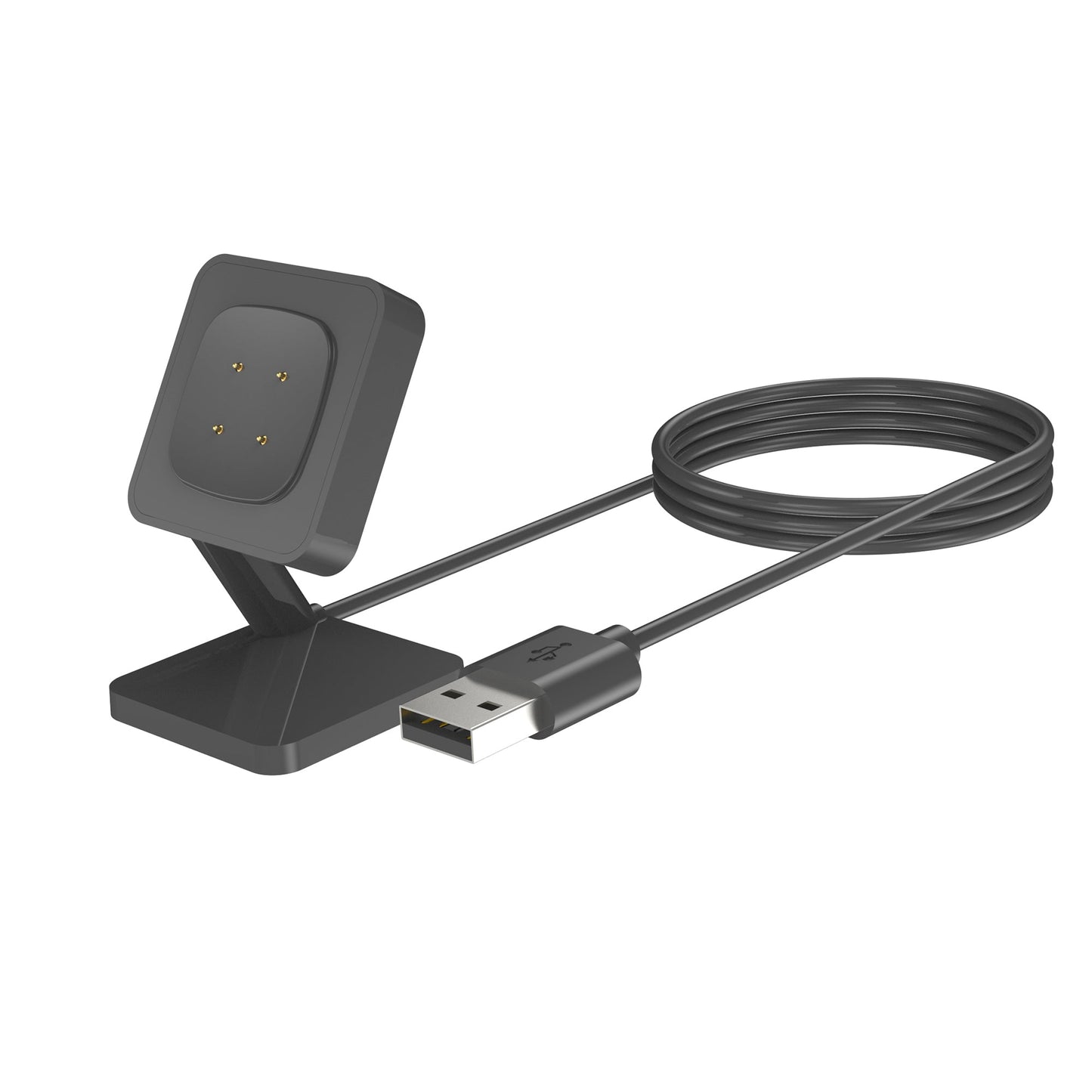 SYSTEM-S USB 2.0 snúra 100 cm hleðslustöð fyrir Fitbit Versa 4 3 Sense 2 1 snjallúr