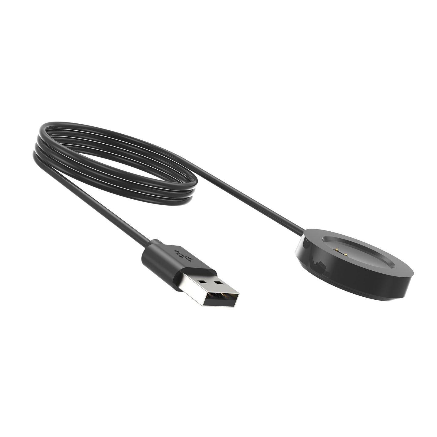 SYSTEM-S USB 2.0 snúra 100 cm hleðslustöð fyrir Realme Watch 3 Pro snjallúr í svörtu
