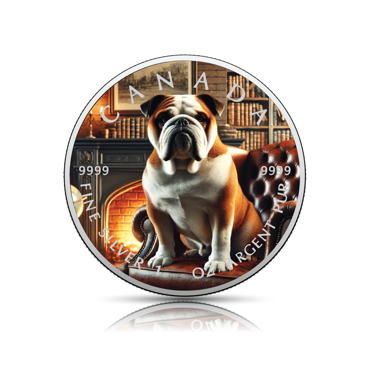 2025 Canada 1oz 9999 Silver BU The Chamber Guardian Colourized