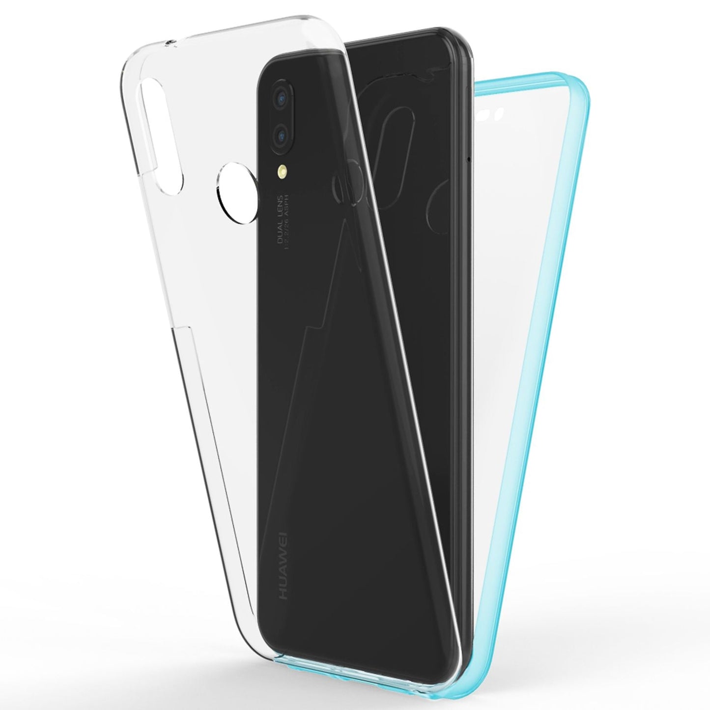 NALIA 360 Grad Handy Hülle für Huawei P20 Lite, Full Cover Case Rundum Bumper
