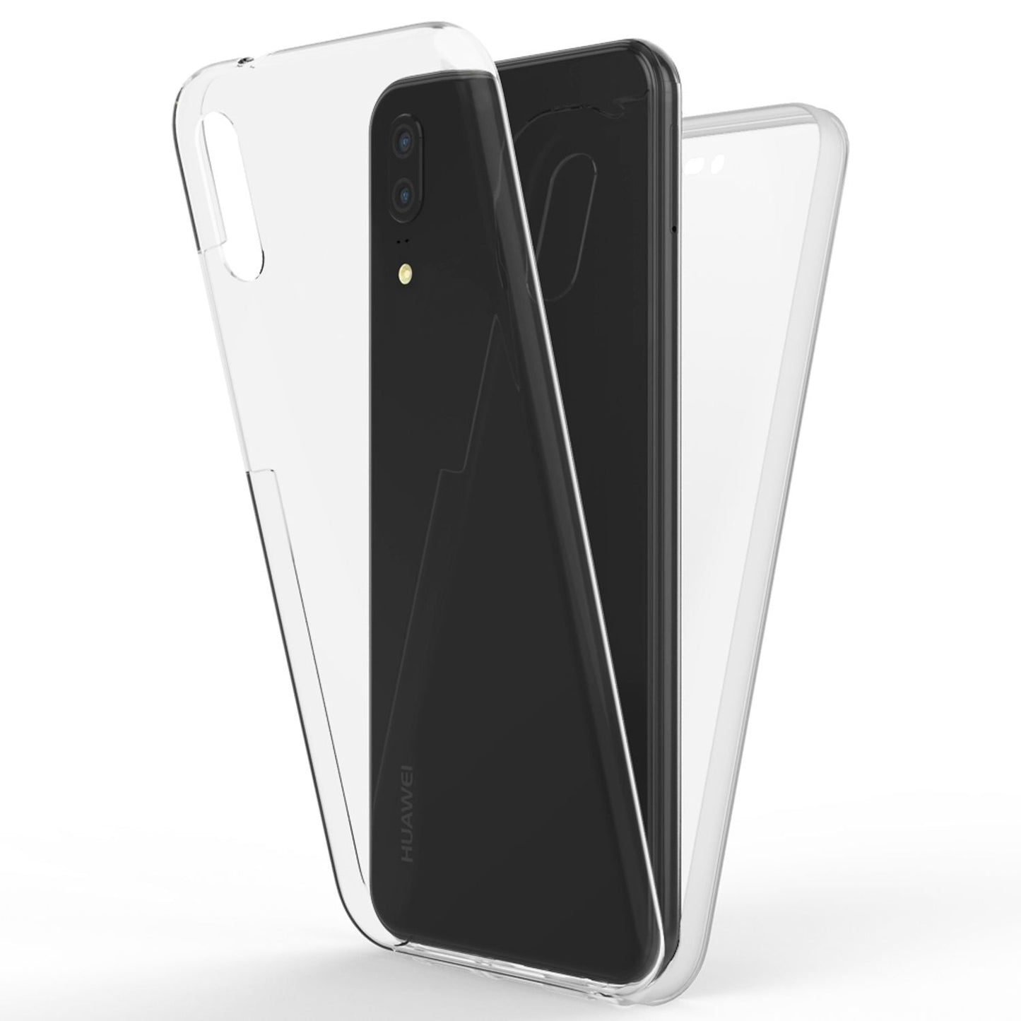 NALIA 360 Grad Handy Hülle für Huawei P20, Full Cover Case Bumper Displayschutz