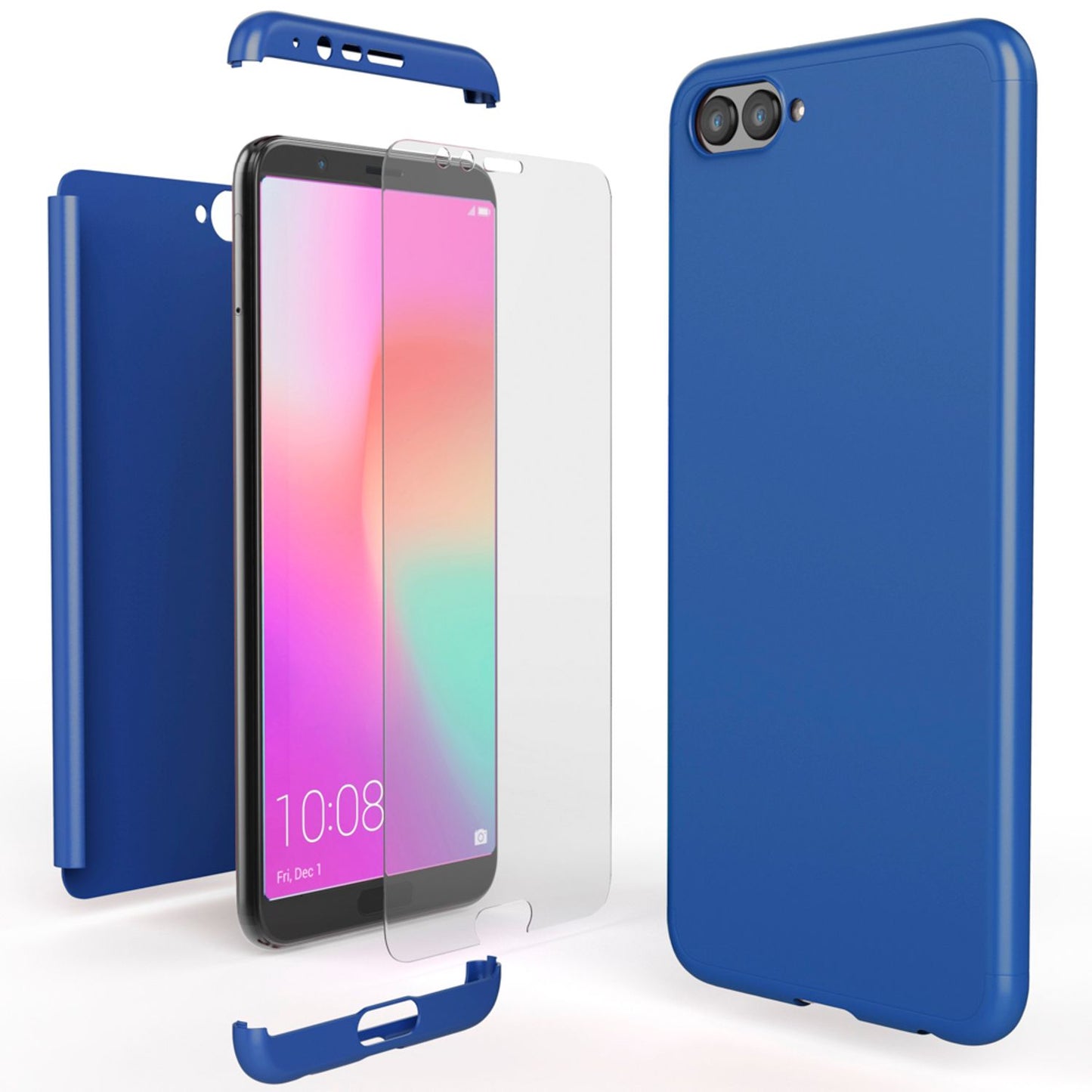 Huawei Honor View 10 360° all-around phone case with screen protector by NALIA