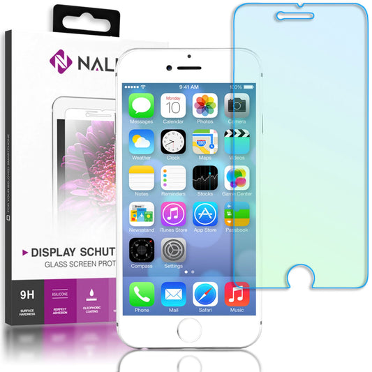 NALIA tempered glass screen protector for Apple iPhone 7 Plus / 8 Plus, 9H glass film