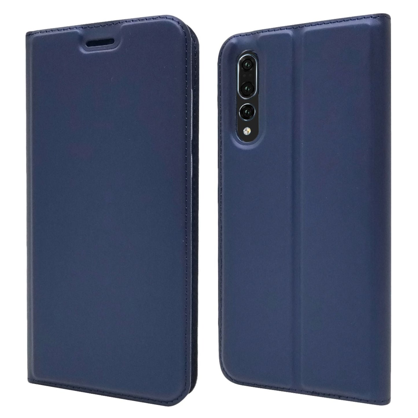 NALIA Hülle für Huawei P20 Pro, Slim Kickstand Handyhülle Flip Case Kunstleder