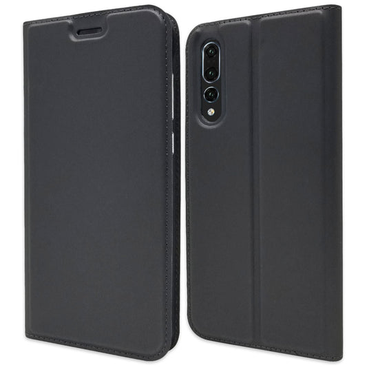 NALIA Case for Huawei P20 Pro, Slim Kickstand Flip Case, Faux Leather