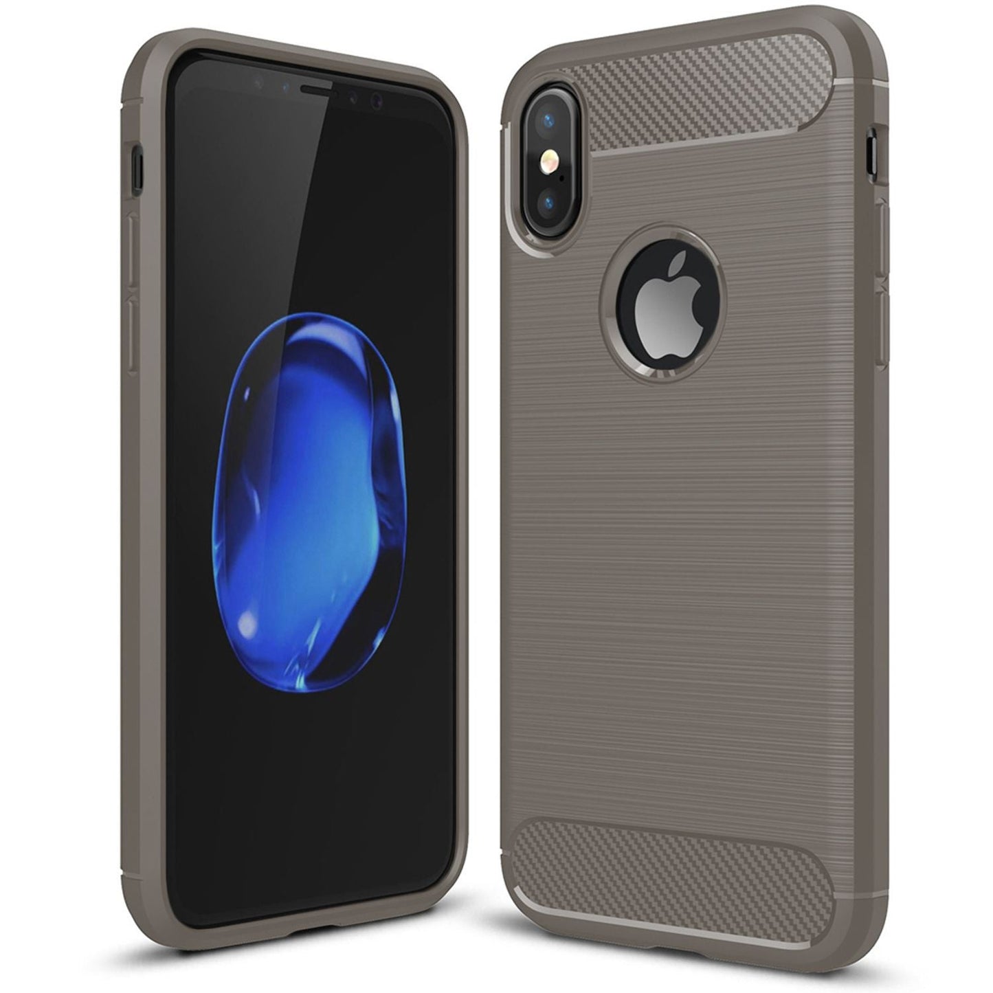 NALIA Phone Case for Apple iPhone XS Max, Carbon Fiber Stylish Phone Case
