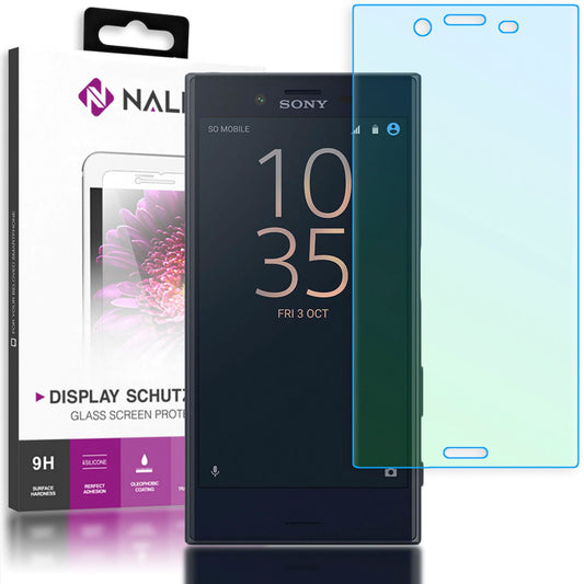 NALIA Schutzglas für Sony Xperia X Compact, 9H Full Cover Displayschutz Glass