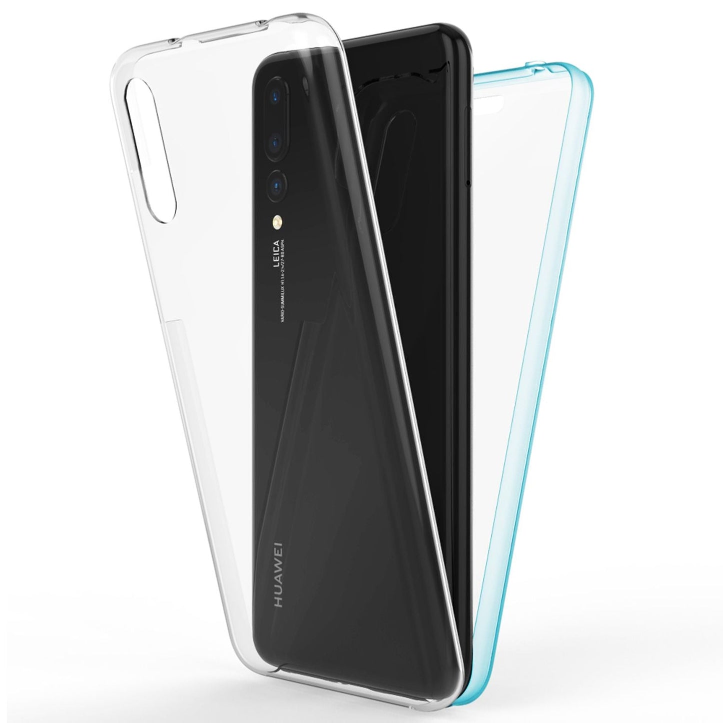 NALIA 360 Grad Handy Hülle für Huawei P20 Pro, Full Cover Case Displayschutz