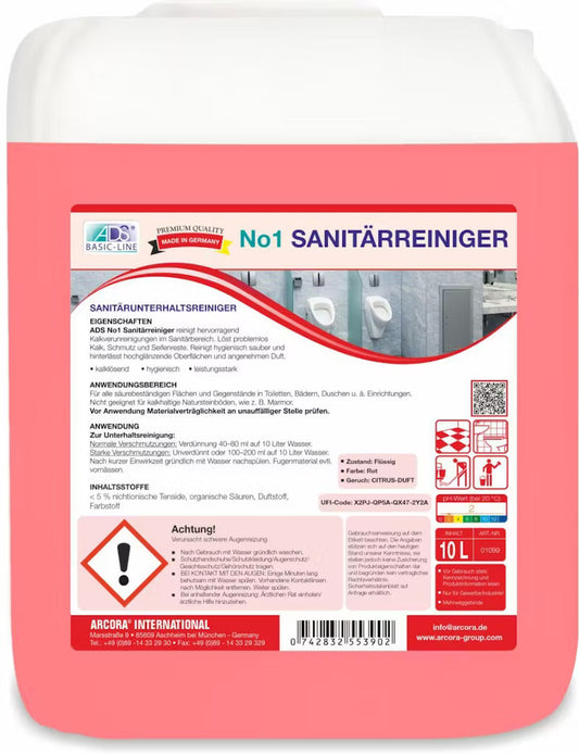 Arcora No1 Sanitärreiniger Sanitärunterhaltsreiniger