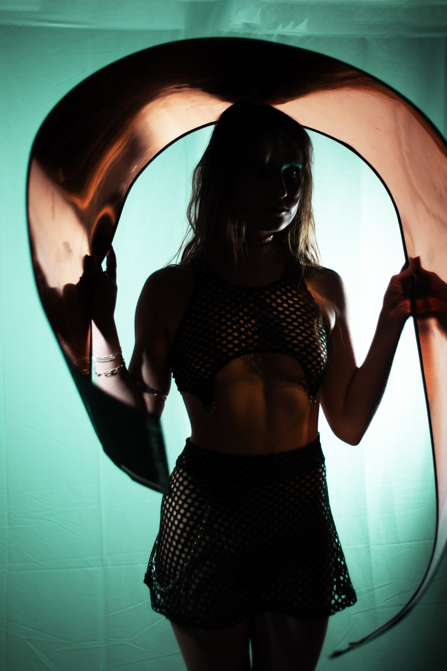 Fishnet Underboob Top