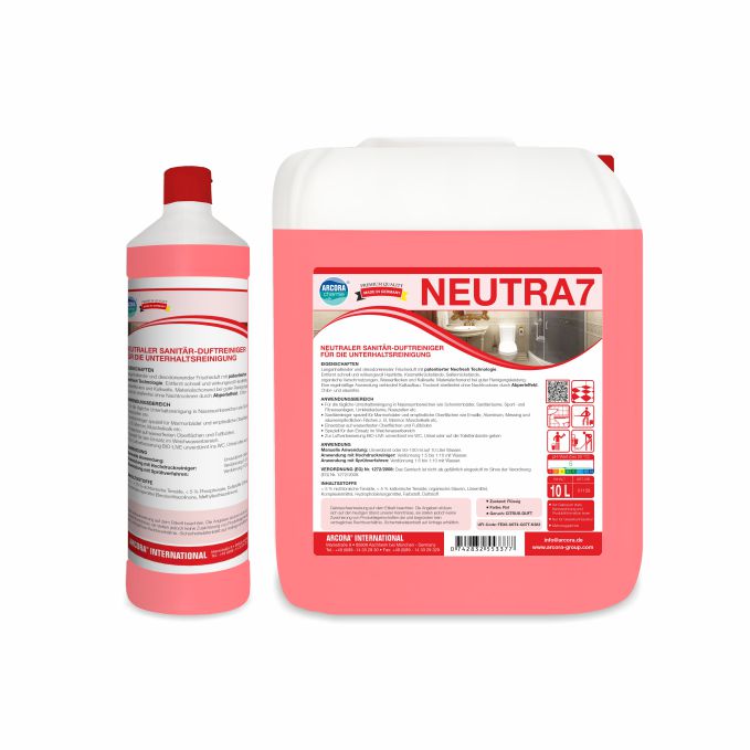 Arcora NEUTRA 7 NEUTRAL SANITARY FRAGRANCE CLEANER FOR MAINTENANCE CLEANING