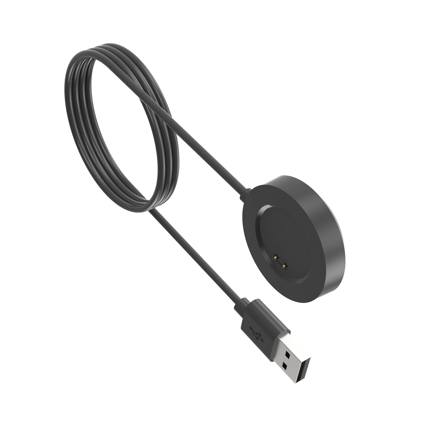 SYSTEM-S USB 2.0 snúra 100 cm hleðslustöð fyrir Realme Watch 3 Pro snjallúr í svörtu