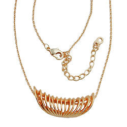 Chain 12x30mm metal pendant spiral anchor chain copper-colored 40cm