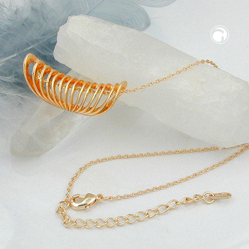 Chain 12x30mm metal pendant spiral anchor chain copper-colored 40cm