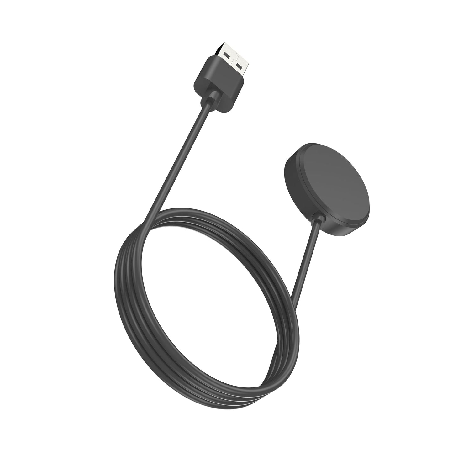 SYSTEM-S USB 2.0 snúra 100 cm hleðslustöð fyrir Realme Watch 3 Pro snjallúr í svörtu
