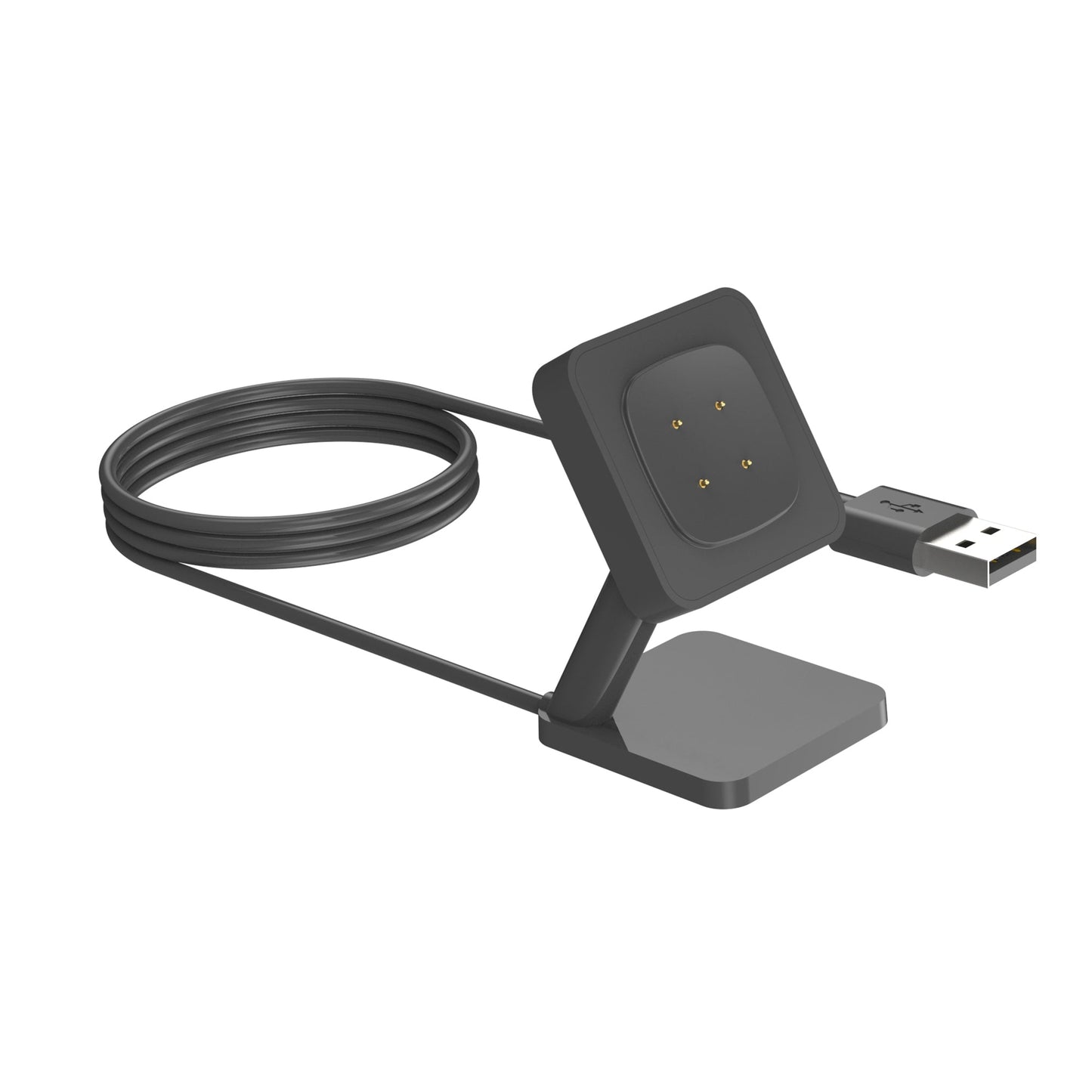 SYSTEM-S USB 2.0 snúra 100 cm hleðslustöð fyrir Fitbit Versa 4 3 Sense 2 1 snjallúr