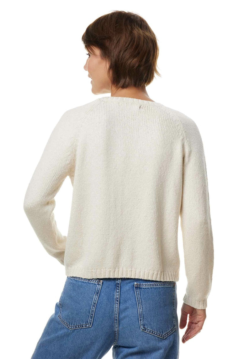 Apu Kuntur - Alpakkapeysa með hringhálsmáli ELLA – ung alpakka og lífræn Pima bómull