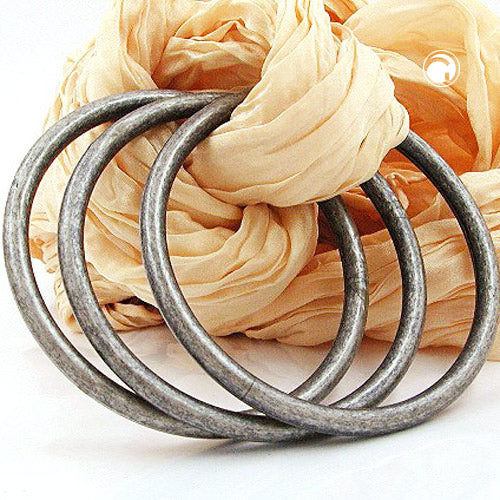 Armbandshringjaleikur með 3 plasthringjum 75x15mm silfurgrár