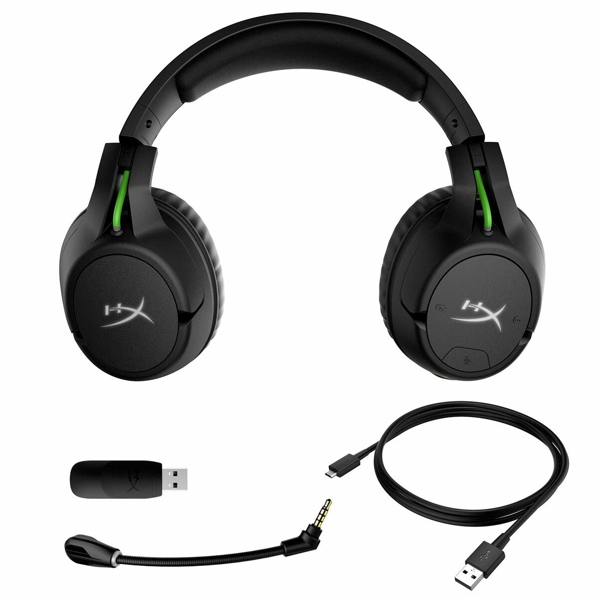 Gaming Headset mit Mikrofon HyperX 4P5J6AA Schwarz/Grün