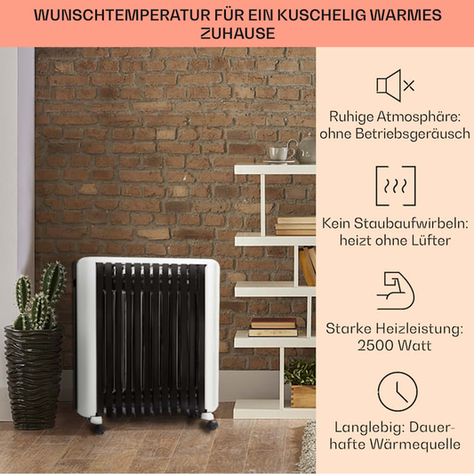 B-Ware Klarstein Thermaxx 2500 Ölradiator Elektroheizung Mobile Heizung DEFEKTWARE