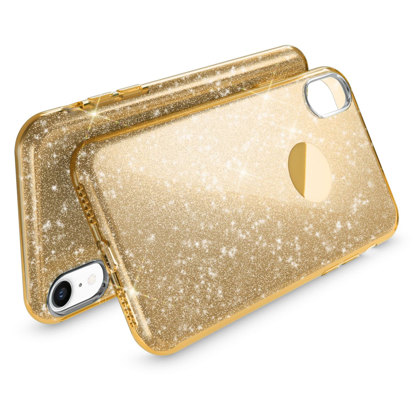 NALIA Case for iPhone XR, Glitter Ultra-Slim Silicone Phone Case Back Cover