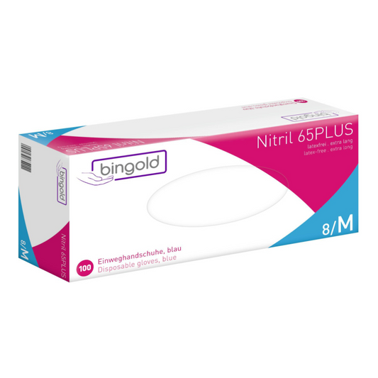 Bingold Nitril 65PLUS Handschuhe, blau