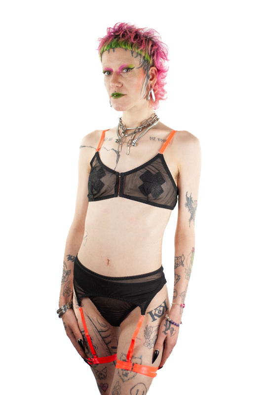 Exotic Mesh Playsuit