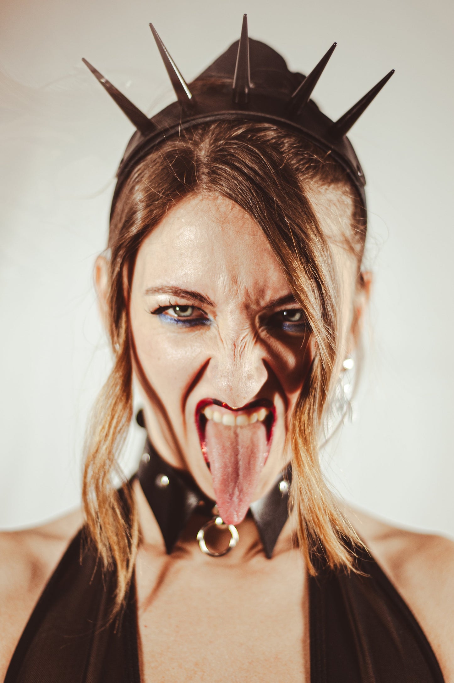 Black Spiked Head Band