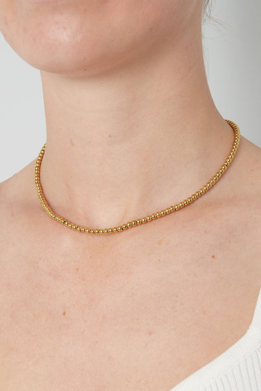 Klassische Perlenkette -5mm