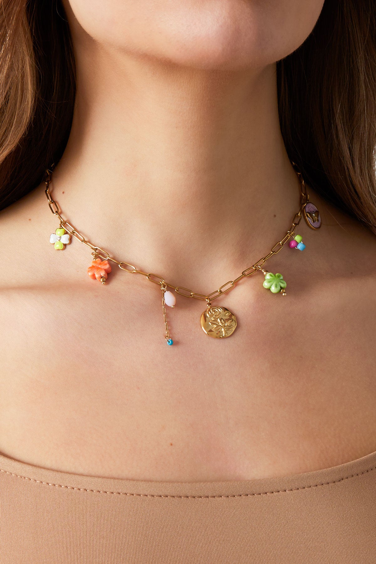 Charm-Halskette „Charmify Me“ – Goldfarben