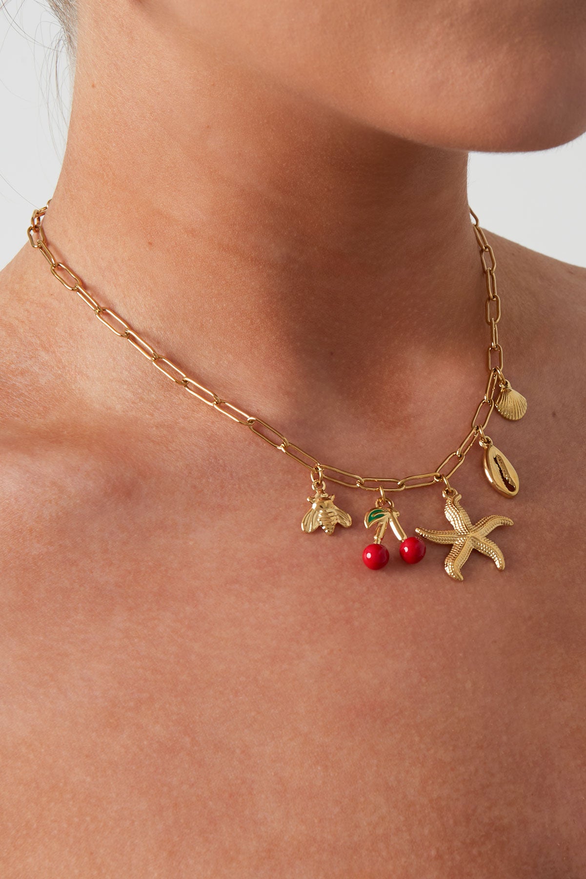 Charm Haven Halskette - Goldfarben