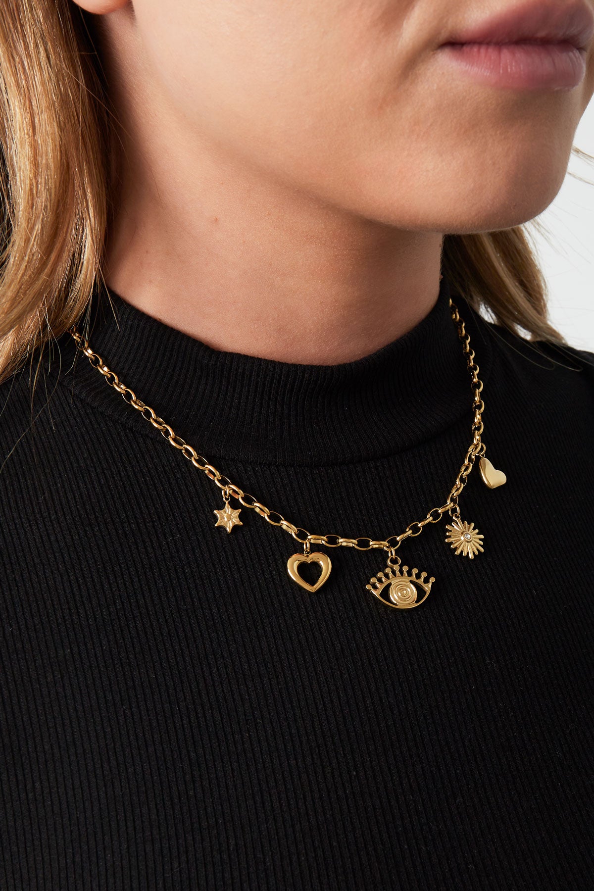 Charm Wunderland Halskette - Goldfarben