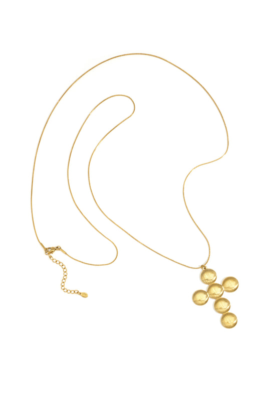 Edelstahl Anhänger Halsketten Kreuz Casual Täglich Einfache Serie Damen Schmuck