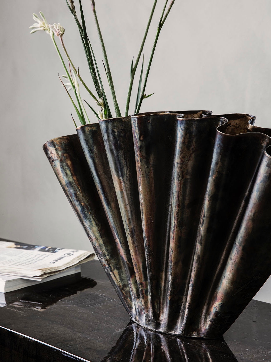 Eisenvase HDFlood antikbraun