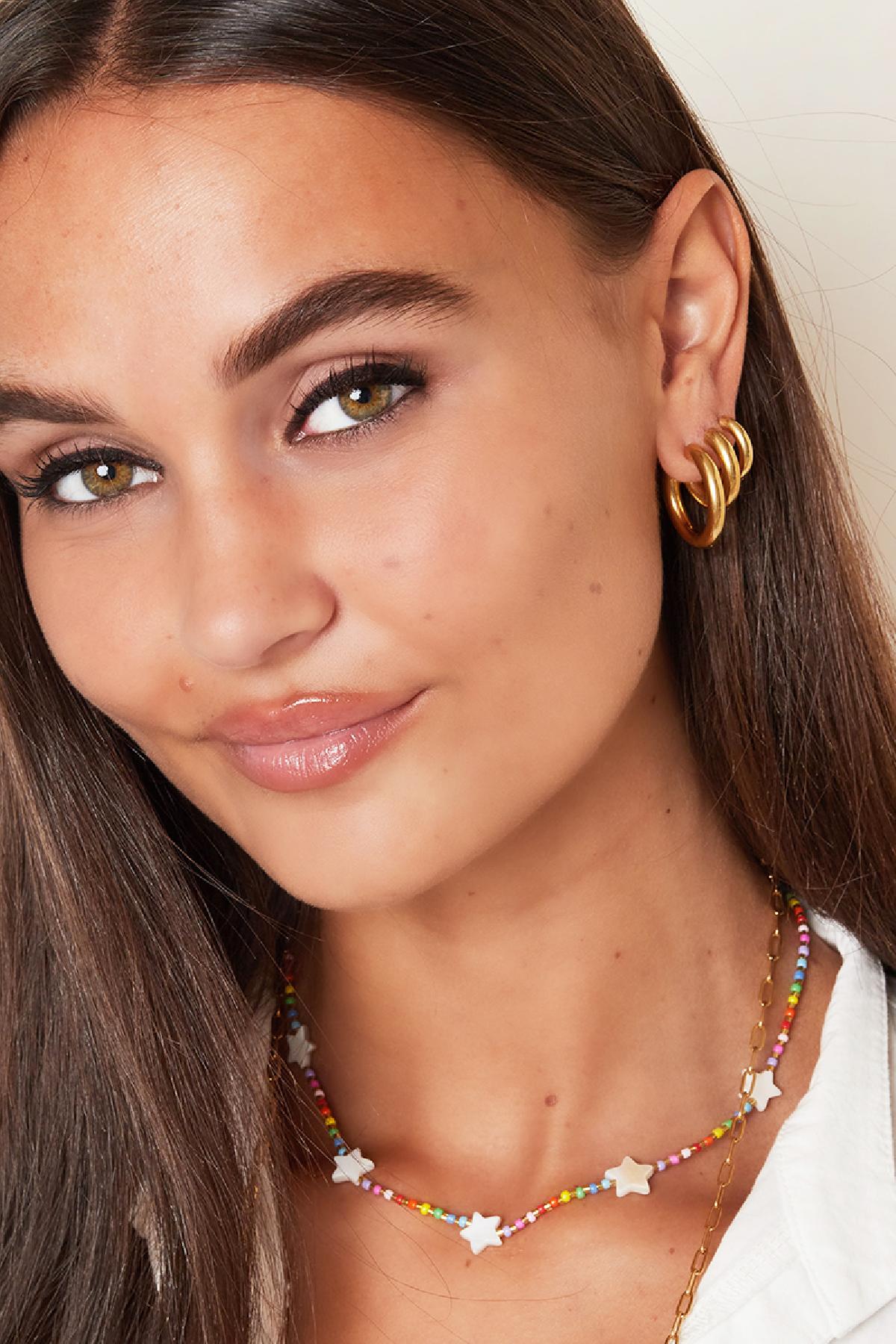 Klassische Creolen – groß, Edelstahl