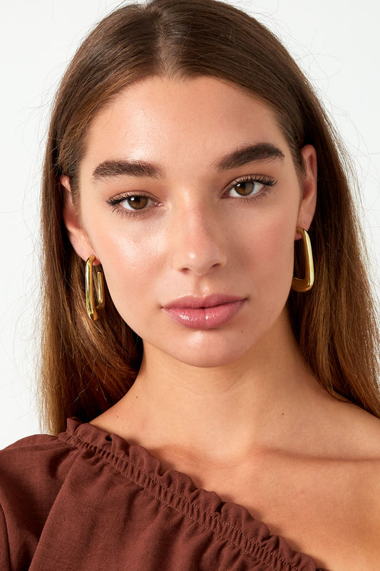 Ohrringe ästhetisches Rechteck